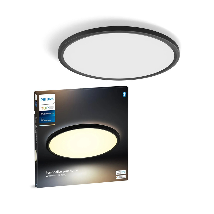 Philips Hue LED-Panel Tento White Ambiance M Schwarz Durchmesser: 42,1 cm - Bild 2