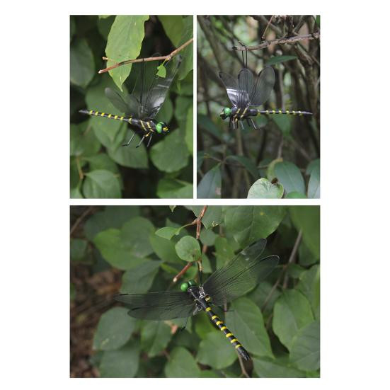 Nymira Künstliche Libelle als Gartendekoration und Insektenschutz in Grün und Mehrfarbig mit Aufhängeschlaufe - Bild 6