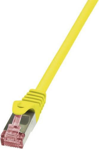 LogiLink CQ2057S RJ45 Patchkabel CAT 6 S/FTP Ethernet LAN Gelb, Länge: 2,00 m - Bild 1
