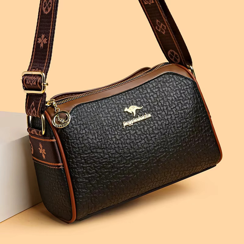 FXZLLQ Damen-Kissentasche, Leder, Schulter-Crossbody-Tasche - Bild 2
