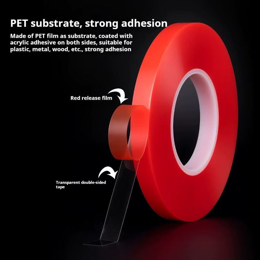 TFAAI Transparentes Acryl-Doppelseitiges Klebeband für Heimdekoration, Breite: 6 mm bis 30 mm - Bild 3
