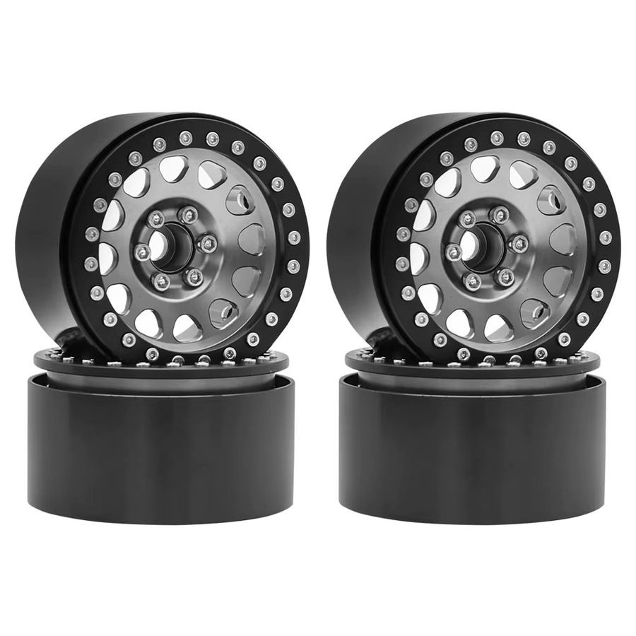 MYH RC RC Auto Metall Beadlock Räder Felge, 1:10, Rot - Bild 3