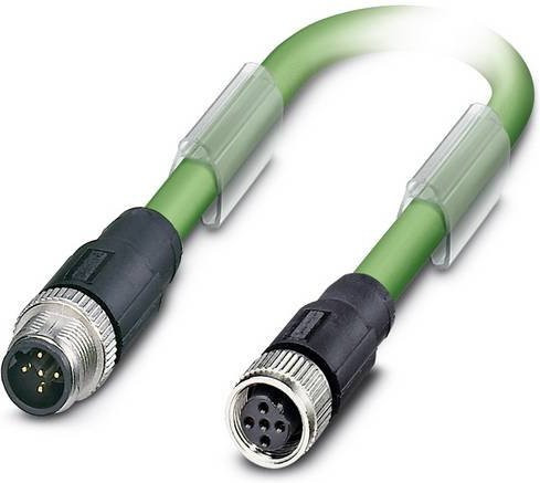 Phoenix Contact Sensor-Aktor-Datensteckverbinder M12 Stecker gerade Buchse gerade grün 15,00 m - Bild 1