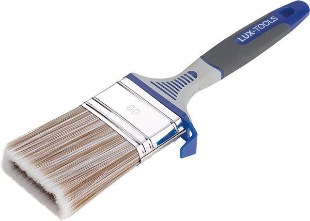 LUX-TOOLS Flachpinsel Lasur mit Tank, Blau, Breite: 60 mm - Bild 1