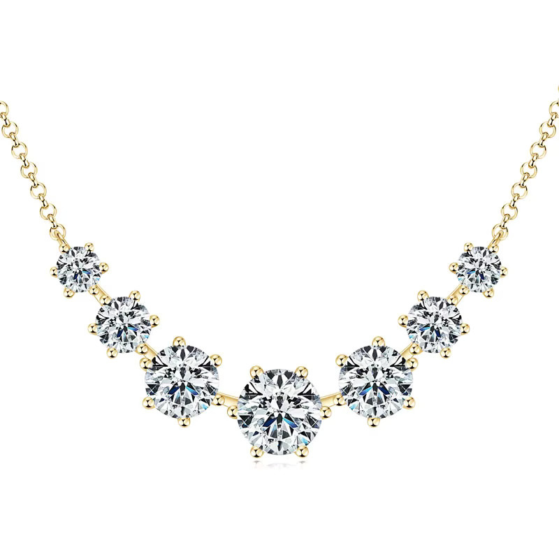 RAPRGOLD Anhänger Halskette, 925 Silber, Moissanit, Damen - Bild 1