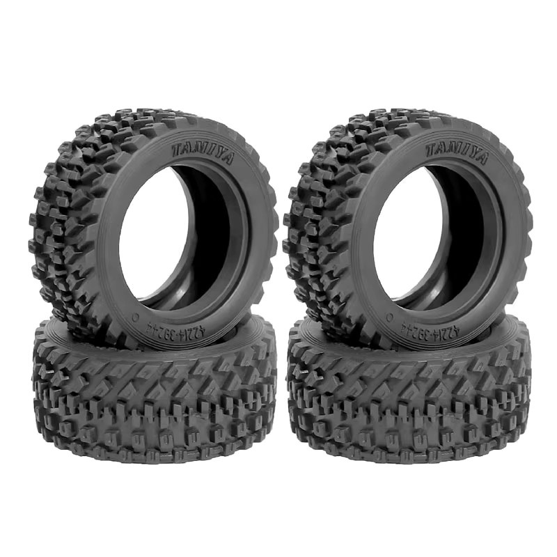 Tamiya 60D Soft Rally Reifen, RallyBlock, 1:14, 2-teiliges Set - Bild 3