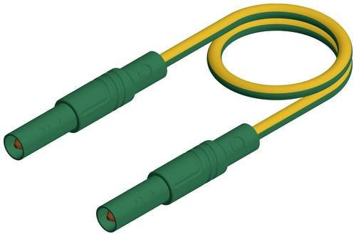Hirschmann Test & Measurement MLS GG 200/2,5 Sicherheits-Messleitung mit Lamellenstecker 4mm, Gelb, Länge: 2,00 m - Bild 1