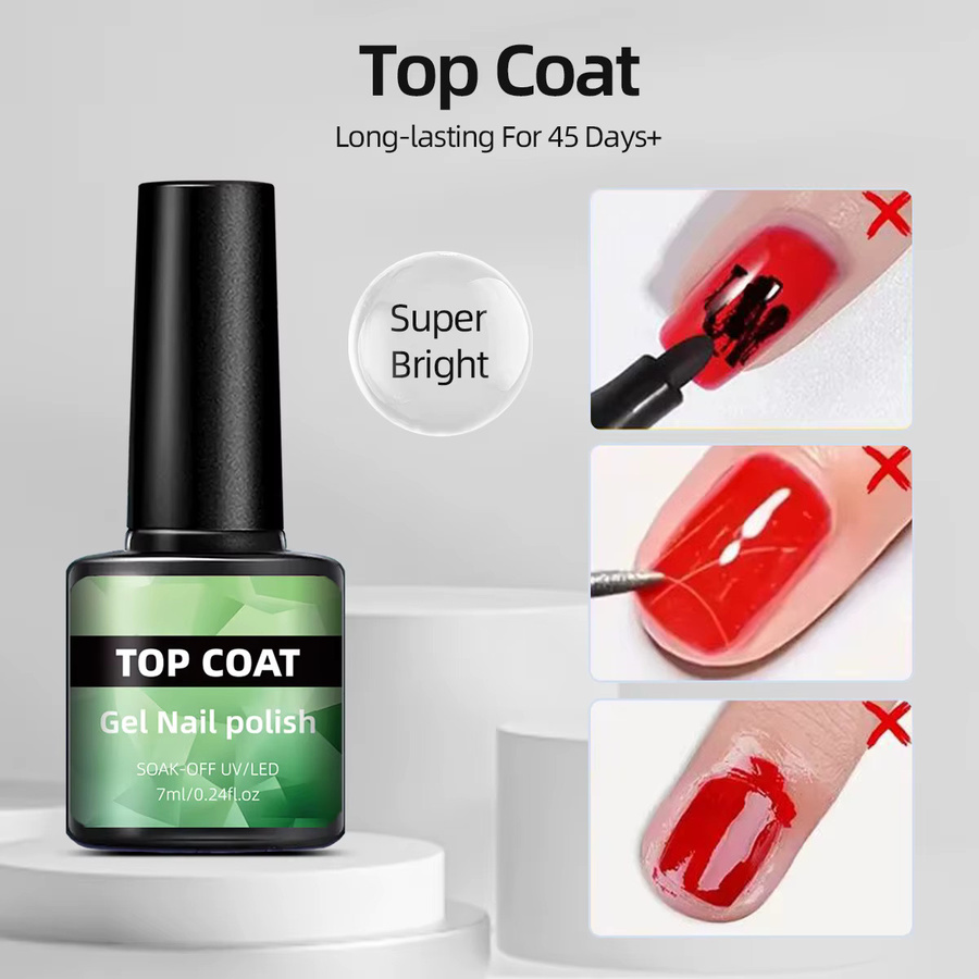 Faandin Nail Art Basisgel, Clear, Matt, 24oz - Bild 3