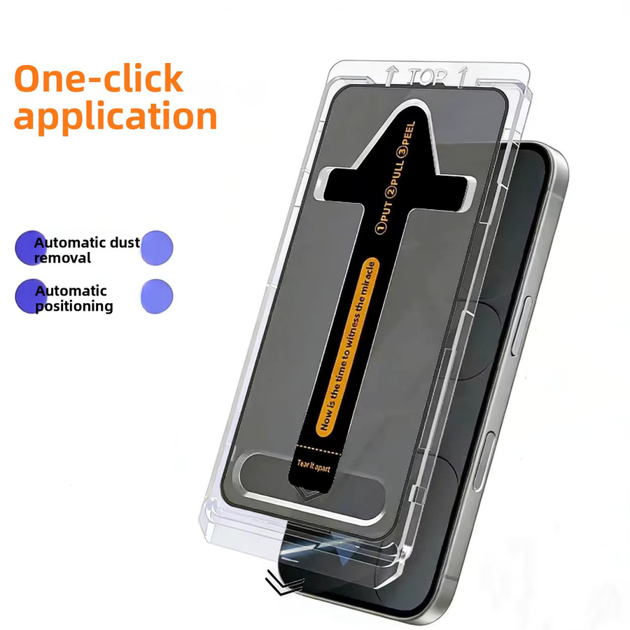 2er-Set CHAOYIDIAN Sichtschutzfolien für iPhone 17 Pro Max, 16, 15, 14 und 13, transparent - Bild 2