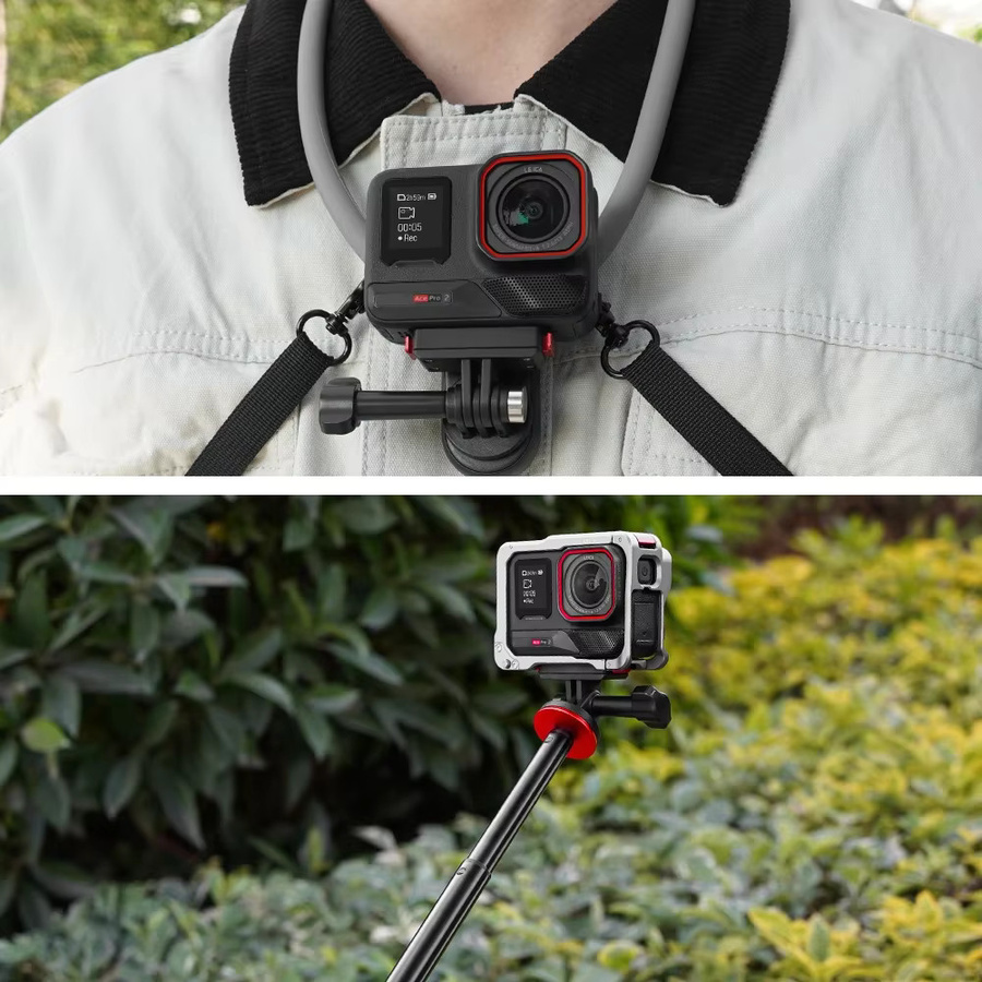 Magnetische Schnellwechselhalterung Insta360 Adapterbasis mit sicherem Klauenverschluss für X6, X5, X4 Air, Ace Pro und Pro2 in Schwarz - Bild 4