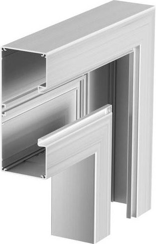 OBO Bettermann Montagezubehör 6279123 aus Aluminium in Weiß B: 170 mm, T: 70 mm - Bild 1