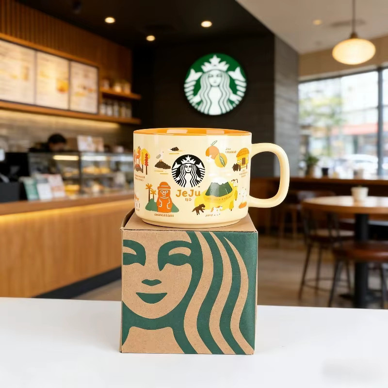Starbucks Keramik-Tasse Jeju in Gelb mit 355 ml Inhalt - Bild 2