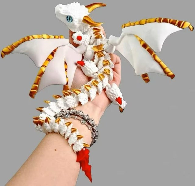 Discover Intime Wyvern-Drache, 3D-gedrucktes Modell, Fantasy, ab 14 Jahren - Bild 1