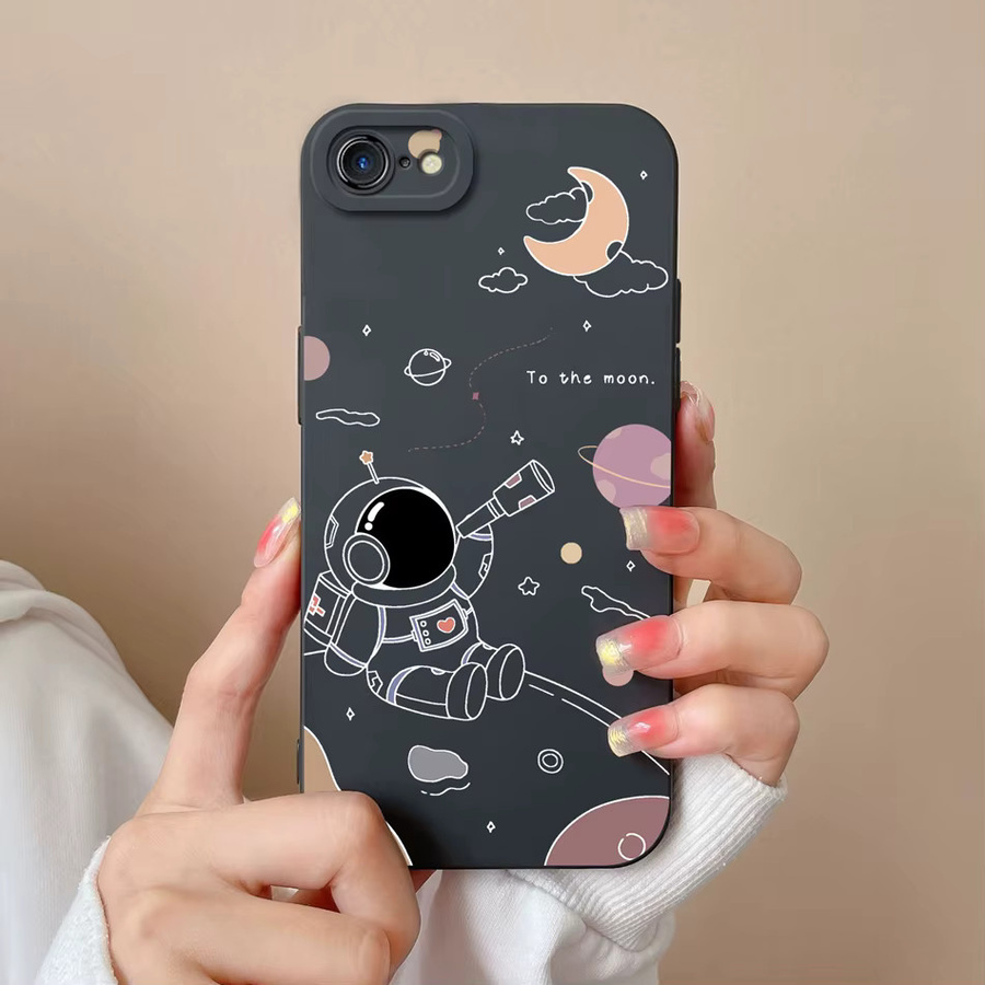 SunFlower Silikon Handyhülle mit Linsenschutz für iPhone 7, iPhone 8, iPhone 8 Plus und iPhone SE - Bild 2