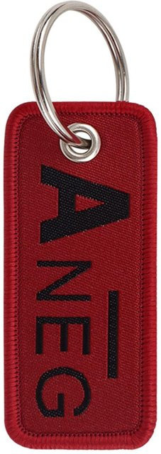 Schlüsselanhänger Blutgruppe, Gestickt, Brown, Unisex - Bild 1