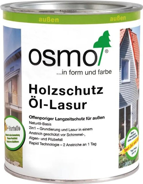 Osmo Holzschutz Öl-Lasur Lärche Transparent Satin-Matt 750 ml - Bild 1
