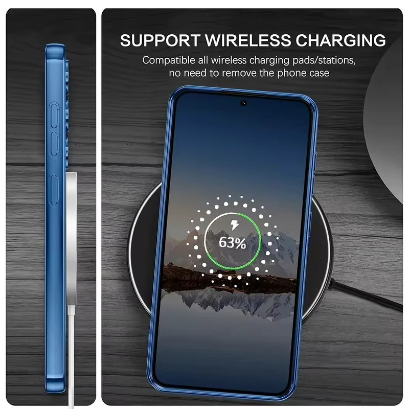 Transparente magnetische Handyhülle für Samsung Galaxy A56 A55 A54 A36 A35 A34 A26 A25 A24 A17 A16 A15 A14 A07 A06 A05 in Grün - Bild 3
