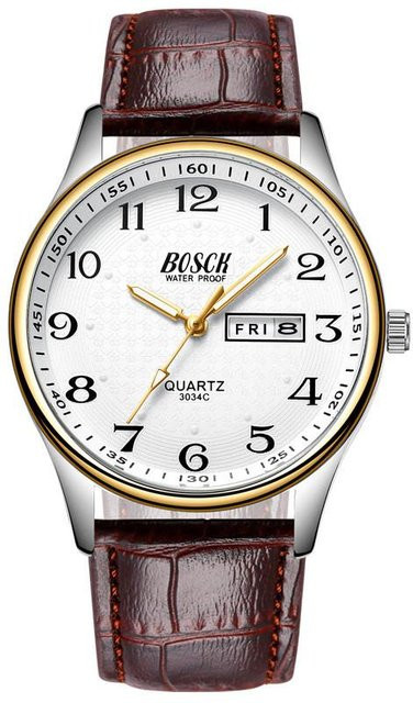 Dream Wristwatches Armbanduhr, Quarz, Edelstahl, Weiß, Herren - Bild 1