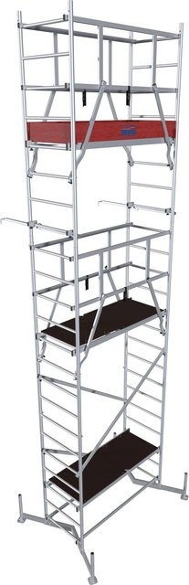 Krause ClimTec Komplettgerüst aus Aluminium in Silber mit einer Arbeitshöhe von 7 m - Bild 1