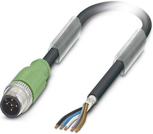 Phoenix Contact SAC-5P-M12MS/0,3-PUR/AD-2L 1439609 Kabel mit 5 Polen in Schwarz - Bild 1