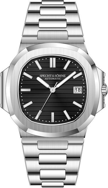 Specht & Söhne Armbanduhr, Automatik, Edelstahl, Schwarz, Herren - Bild 1