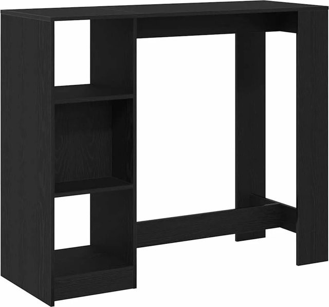 vidaXL Bartisch in Schwarz und Eichen-Optik aus Holzwerkstoff, B/T/H: 124 x 46 x 103,5 cm - Bild 1