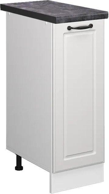 Vicco Apothekerschrank R-Line Medizinschrank für die Küche in Weiß und Anthrazit im Landhausstil B: 30 cm, H: 81,6 cm, T: 20,83 cm - Bild 1