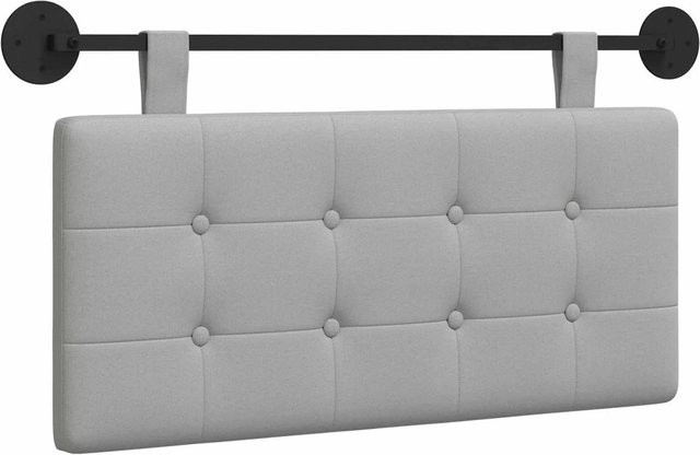 vidaXL Wandmontiertes gepolstertes Paneel aus Stoff in Wolkengrau, B/H/T: 100 x 55 x 5 cm - Bild 1