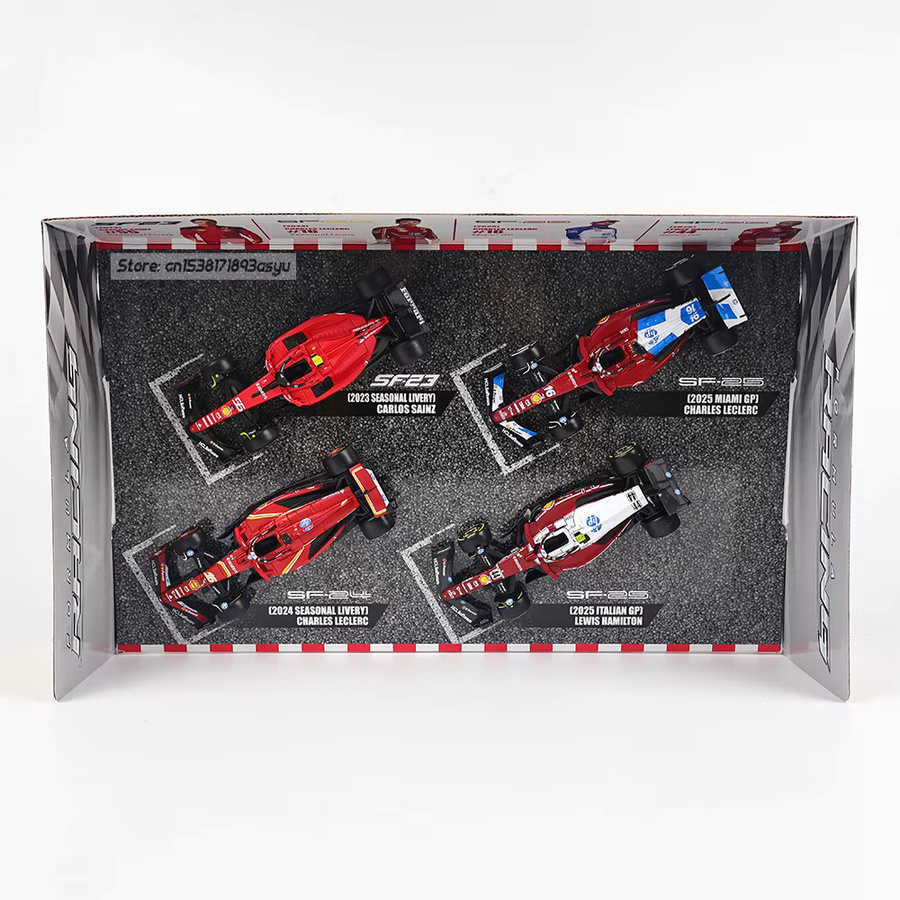 Bburago Ferrari 4-Fahrzeuge-Box, Legierungsautomodell-Druckguss, 1:43, Set / Bundle, ab 3 Jahre - Bild 3