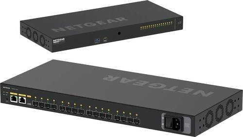 NETGEAR AV Line M4250-16XF XSM4216F-100EUS Managed Switch mit 16x 1G/10G Fiber SFP+ Ports in Schwarz - Bild 3