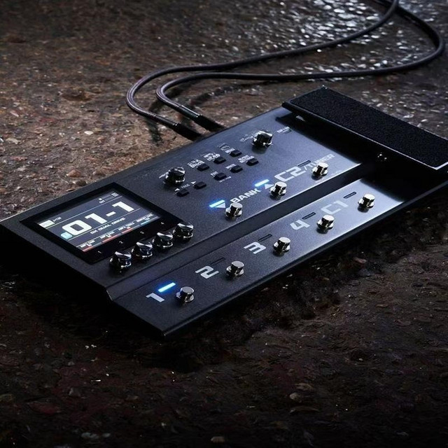 8-Zoll Multi-Effektpedal für Bass, Gitarre, E-Drum und Klavier in Schwarz - Bild 1