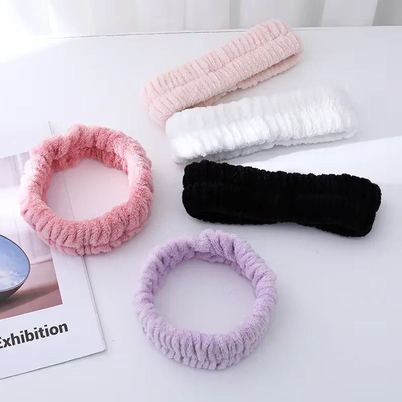 KYDZSW 3er-Set Korallenfleece-Stirnbänder, Unisex - Bild 2