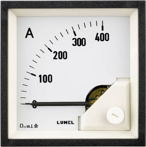 Lumel MA19 Einbaumessgerät Drehspule 50 A/DC (60 mV) in Weiß B/H: 9,6 x 9,6 cm - Bild 1