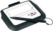 Evolis Sig100 Lite Signature-Pad mit Touchscreen in Schwarz, Anschluss: USB 2.0, B/H/T: 16,0 x 12,0 x 1,0 cm - Bild 1