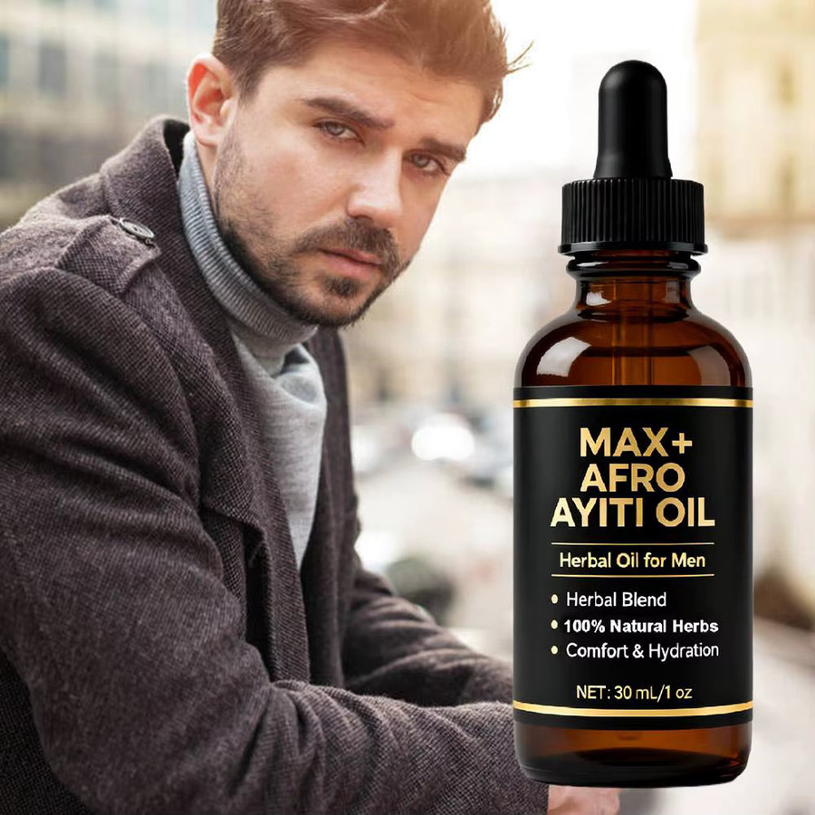MAX+AFRO Ayiti-Öl Massage-Essenzöl, 30 ml, Herren - Bild 3