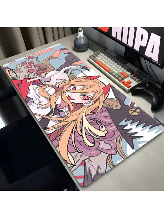 Rutschfestes Potdemiel Gaming Mauspad mit C-Kettensägen-Motiv in Multicolour - Bild 2
