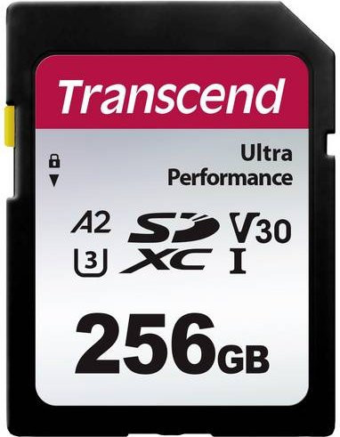 Transcend TS64GSDC340S SDXC-Speicherkarte 256GB in Schwarz mit A2 und V30 Video Speed Class - Bild 1