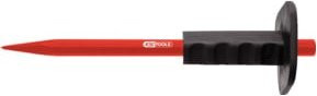 KS Tools Spitzmeißel mit Handschutzgriff, 8-kant, rot, gehärteter Stahl, Länge: 500 mm - Bild 1