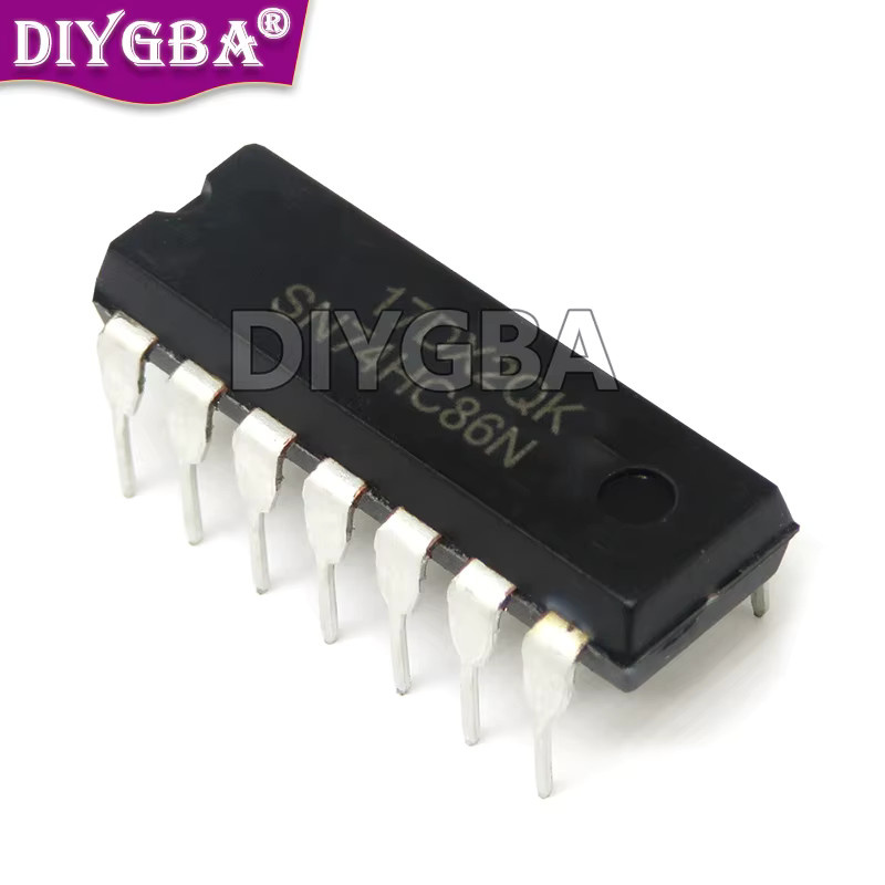 10 Stück DIYGBA IC Chipsatz SN74HC74N DIP-14 in Schwarz - Bild 1