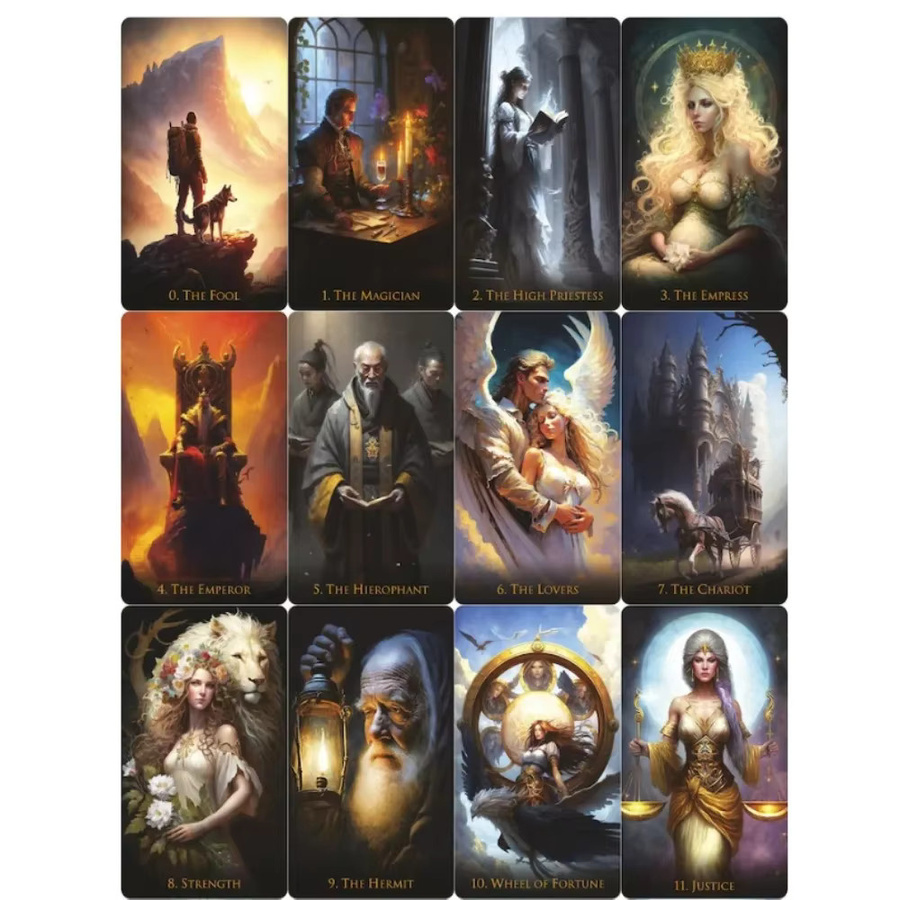 Indy Tarot Weird World Tarot-Deck, 78 Karten, Fantasy - Bild 4