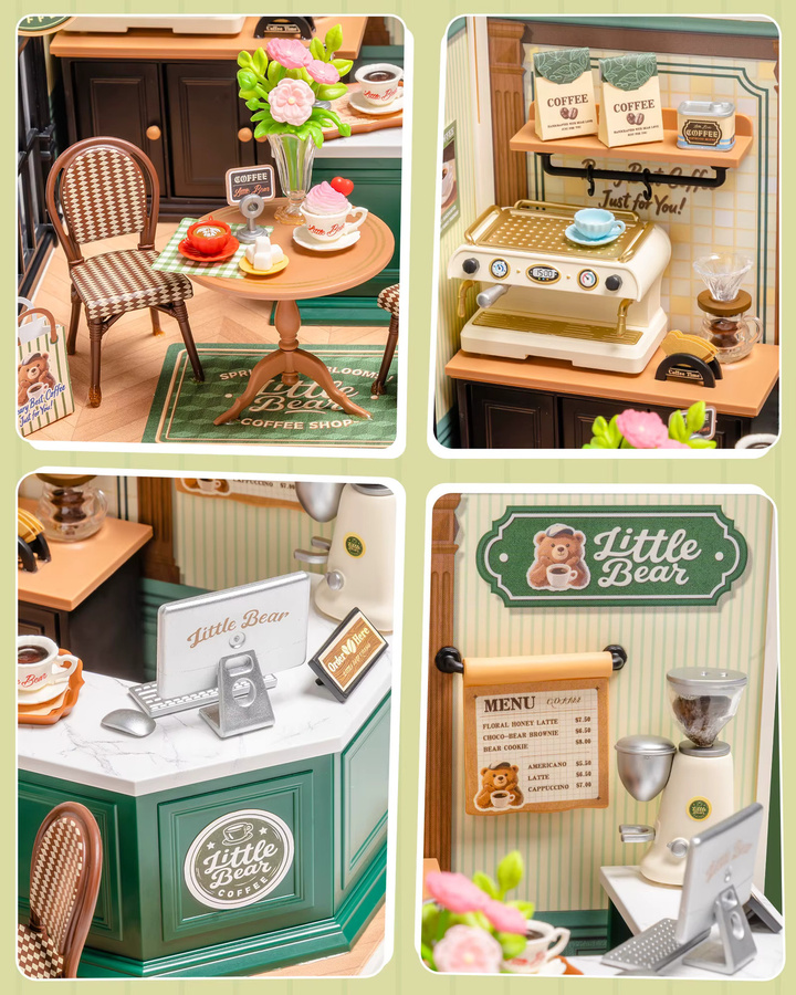 ROBOTIME Rolife Super Creator Series Perfect Romance Cafe Miniatur-Puppenhaus, Bastelset, ab 14 Jahren - Bild 6