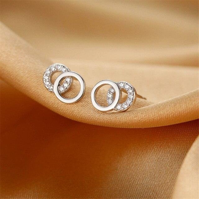Ohrring 925 Silber, Zirkonia, Damen - Bild 1