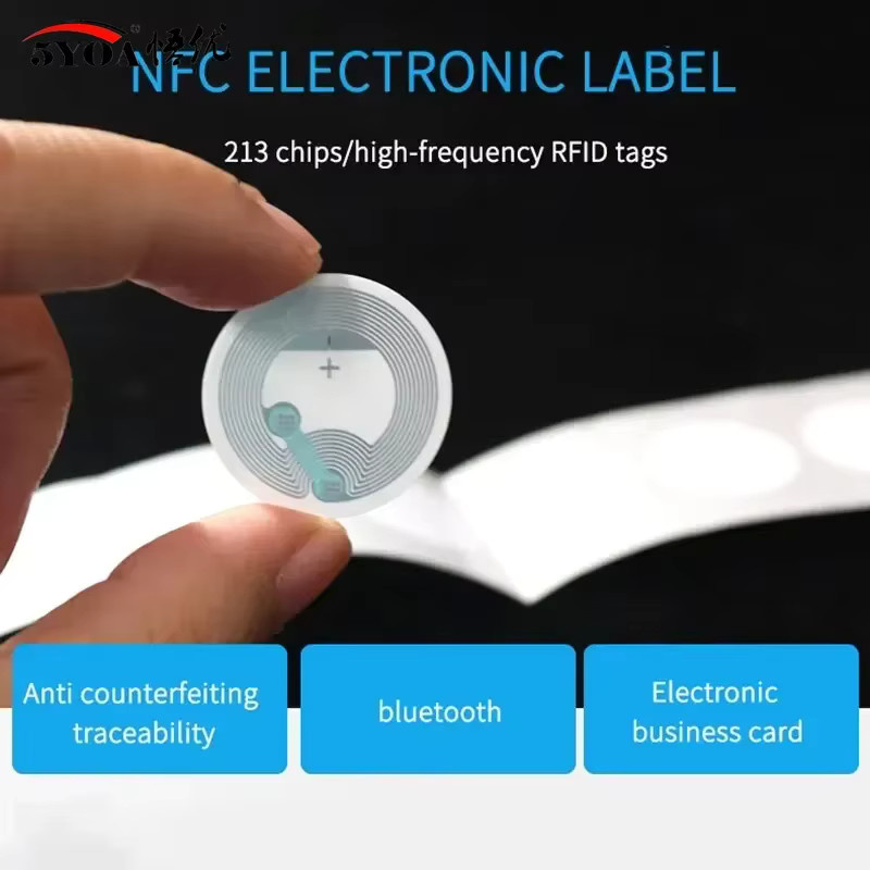 5YOA NFC Tag NFC213 Aufkleber 13,56 MHz für Huawei Share und iOS 13 zur persönlichen Automatisierung, 10 Stück - Bild 5