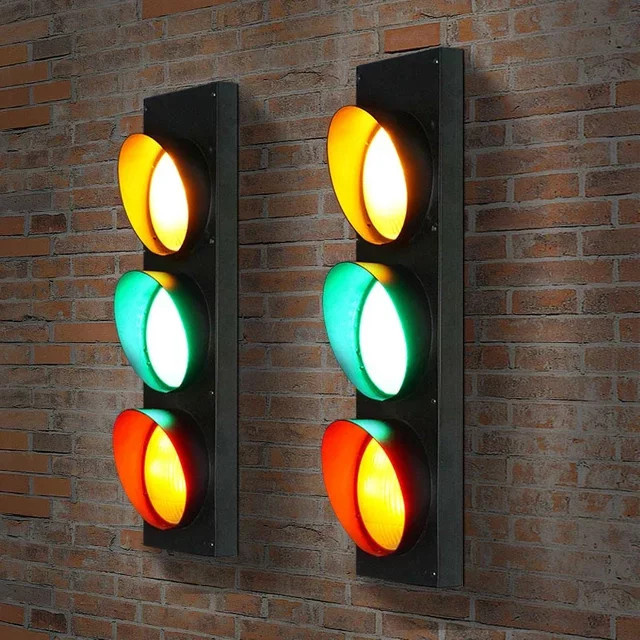 Claeted LED Wandlampe im Industriestil mit Fernbedienung, Schwarz, 15W RGB Vintage Beleuchtung für Wohnzimmer und Bar - Bild 1