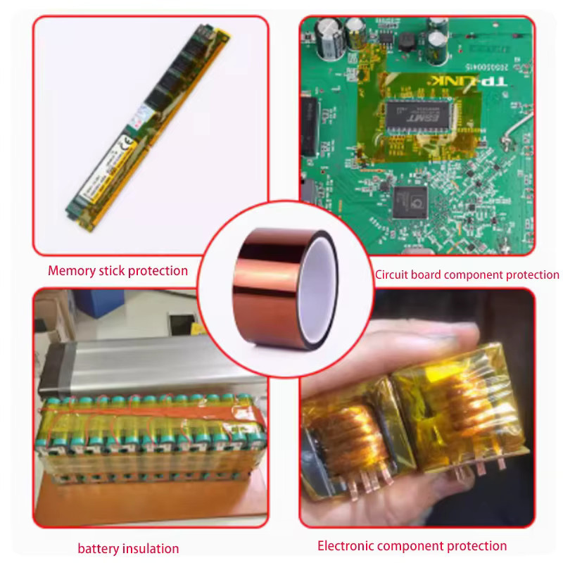 Polyimid PI-Klebeband in Orange für 3D-Drucker, Sublimation und Elektronik-Reparatur, hochtemperaturbeständig und rückstandsfrei - Bild 3