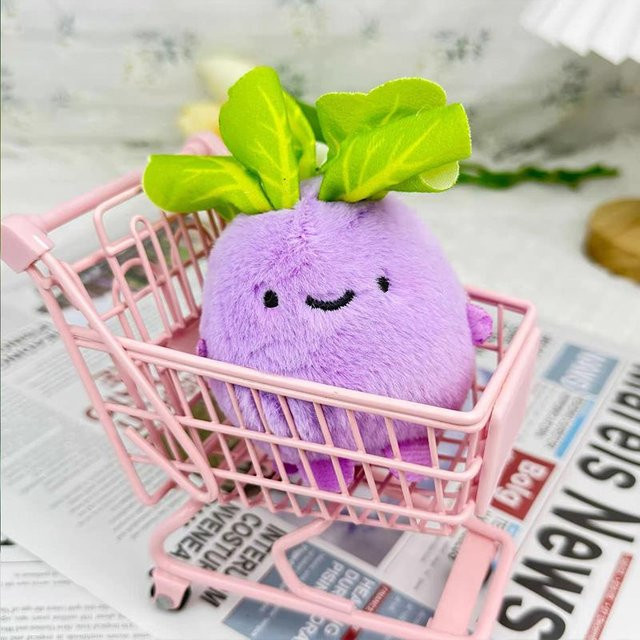 Linyi toy Kohlrabi Plüsch Spielzeug violett - Bild 1