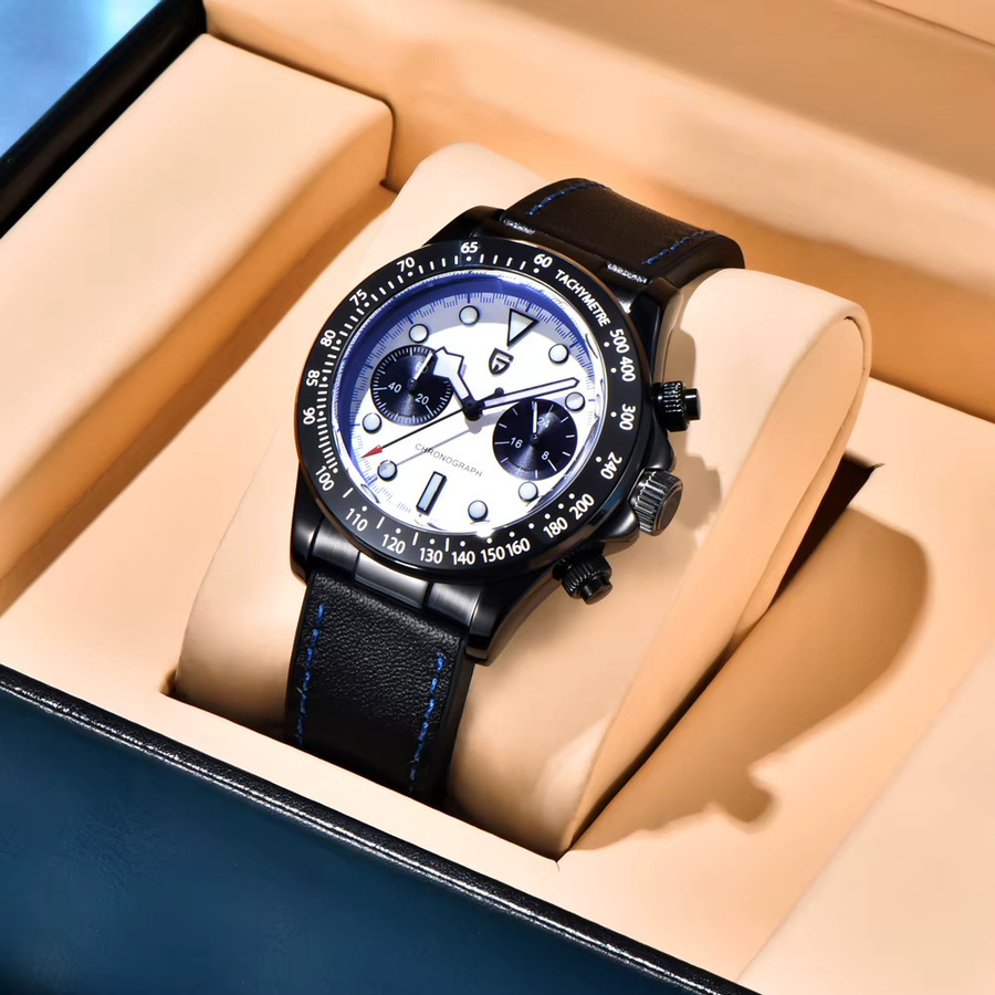PAGANI DESIGN Chronograph, Quarz, Schwarz, Saphirglas, Herren - Bild 3