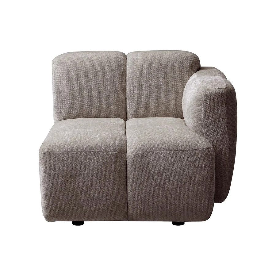 Vente-unique Sessel Carlivi mit gerader Rückenlehne und Armlehnen in Taupe, gesteppt, Breite: 90 cm - Bild 2