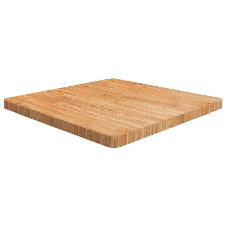 vidaXL Tischplatte aus Eichenholz in Hellbraun, quadratisch, lackiert, B/T/H: 70 x 70 x 4 cm - Bild 2