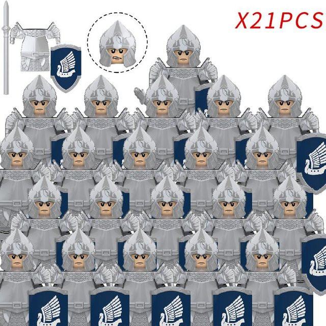 LOTR Uruk-hai Ork Armee Figuren Bausteine 8-teiliges Set - Bild 1